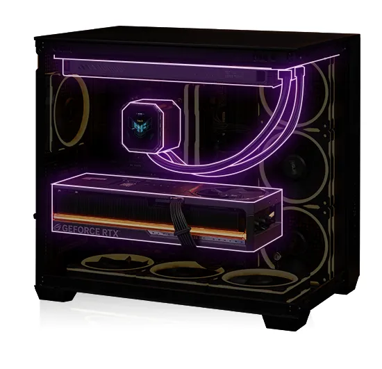 ASUS A32 PLUS TG White ARGB ATX PC Case Support 360mm radiators and 420mm graphics cards and pre-installed ARGB fans 18 0d90afad59db6c4388130966b53aed9b