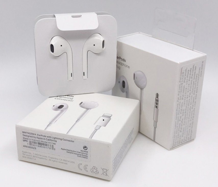 100% Original Lightning Connector Handfree Earphones Earbuds Wired Headphones Headset, Compatible with iPhone 12 Pro Max, SE 2020,11 Pro Max,Xs,XR,X,7,7 Plus,8,8 Plus and Direct Play work without Bluetooth All iOS System price in Pakistan