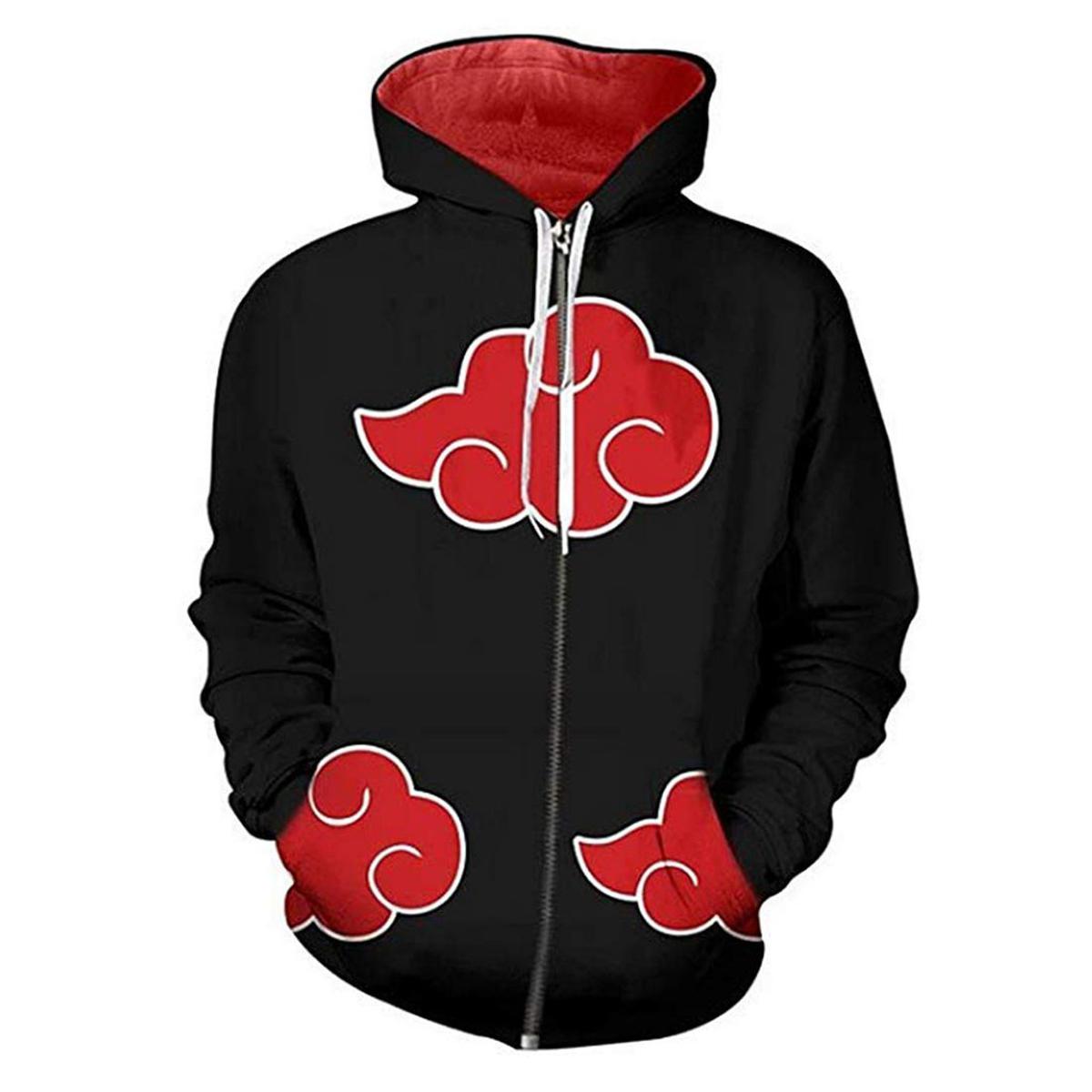 New 3D Printed Anime Naruto Hoodie Jacket Men Uzumaki Boruto Uchiha Sasuke  Akatsuki Fashion Casual Sweatshirts