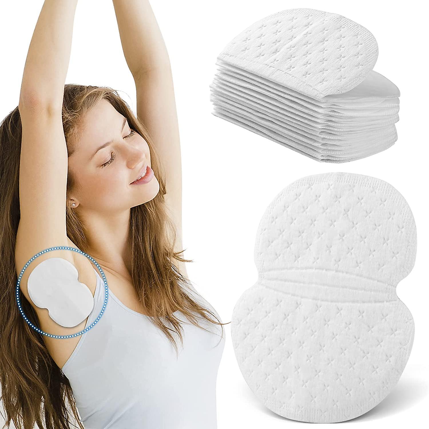 Pack of 10 Pcs Sweat Pads For Underarms Disposable Highly Absorbent Sweat Pads Cotton Anti Allergic, Anti Bacteria, Anti Smell Disposable Underarm Perspiration Pad for Men and Women