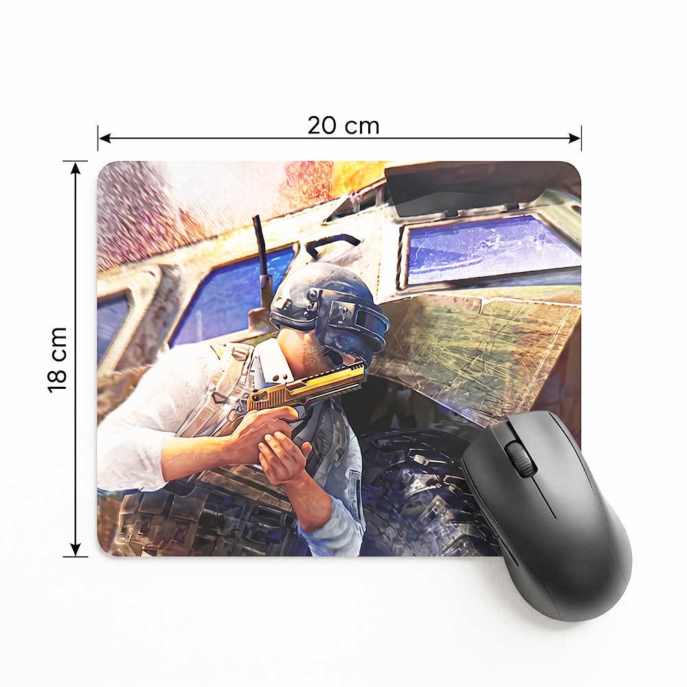 PUBG Gaming Mouse Pad 22x18cm | Smooth Surface Small Mouse Pad for PC & Laptop
