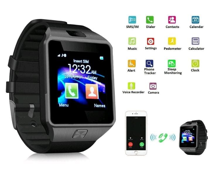 Dz09 smart watch for man & women sim supported android watch calling and travelling Ratings 4