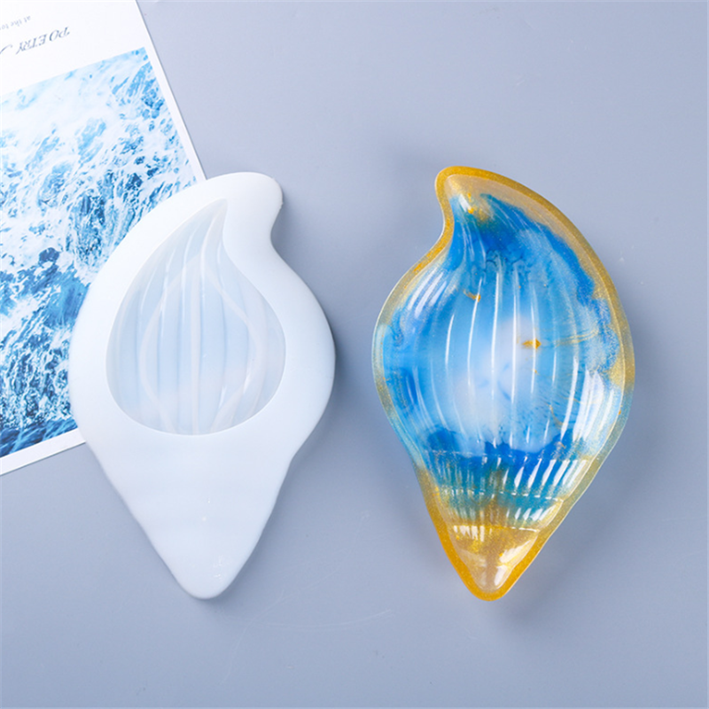 DIY Conch Shell Resin Mold Storage Box Case Making Resin Mould, Conch ...