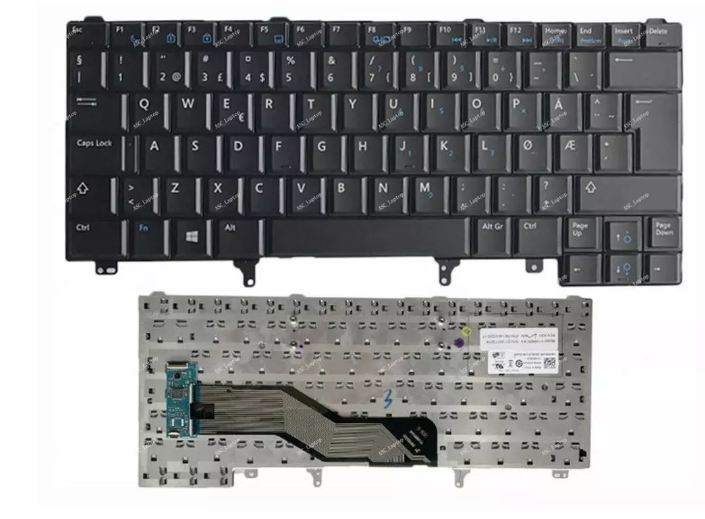 Laptop Notebook Keyboard For DE Latitude E5420  P/N  PK13VG1A00 – Black