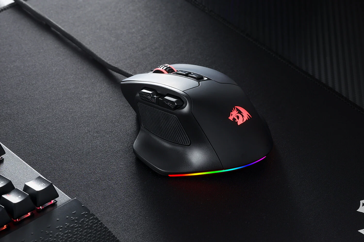 Redragon M806 BULLSEYE RGB MMO Gaming Mouse with 12,400 Dpi and 7 Programmable Buttons with Pro Sensor 19 0df8992d5ea180266713ad62e8798d02