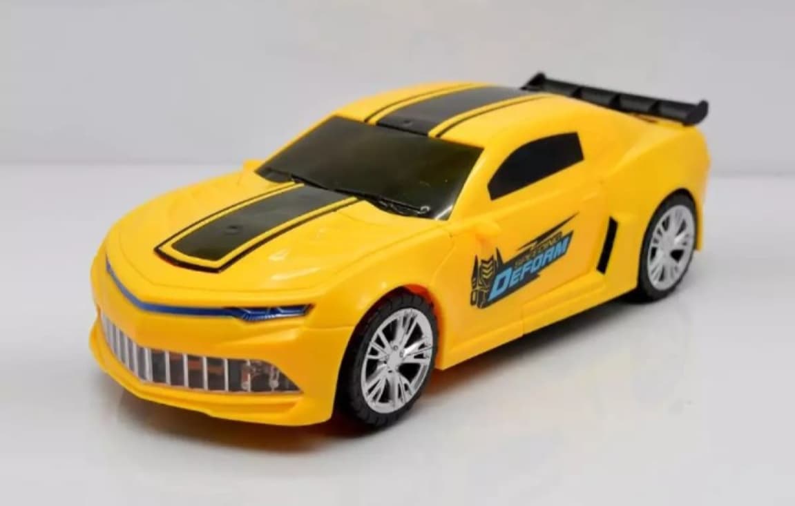 High Quality Battery Operated Robot Car Converting Car to Robot, Robot to Car Automatically with Light and Sound