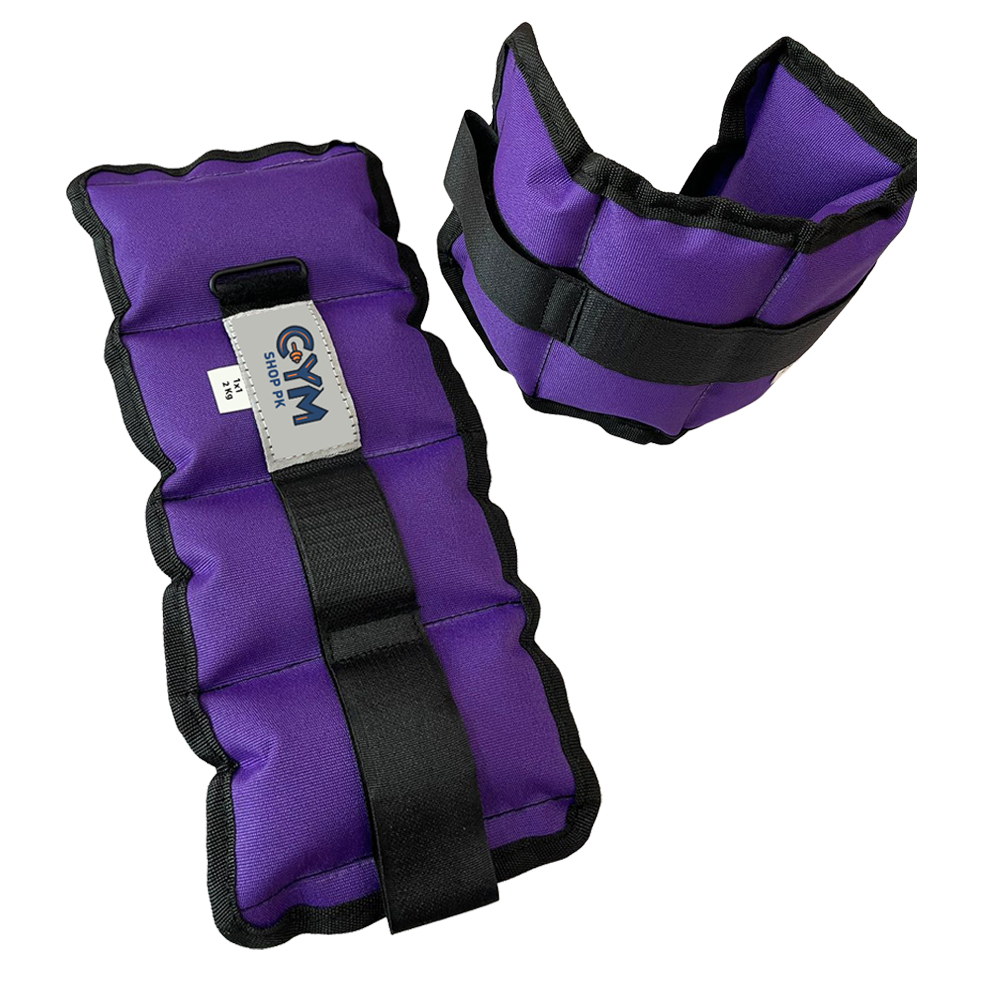 ankle weights 2Kg Pair for Fitness, Running, Walking, Gym & Home Workouts By GYM SHOP PK