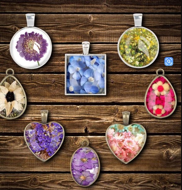 Gemstone Jewelry Silicone Casting Mold Epoxy Resin Gem Pendant Necklace Earrings Mold