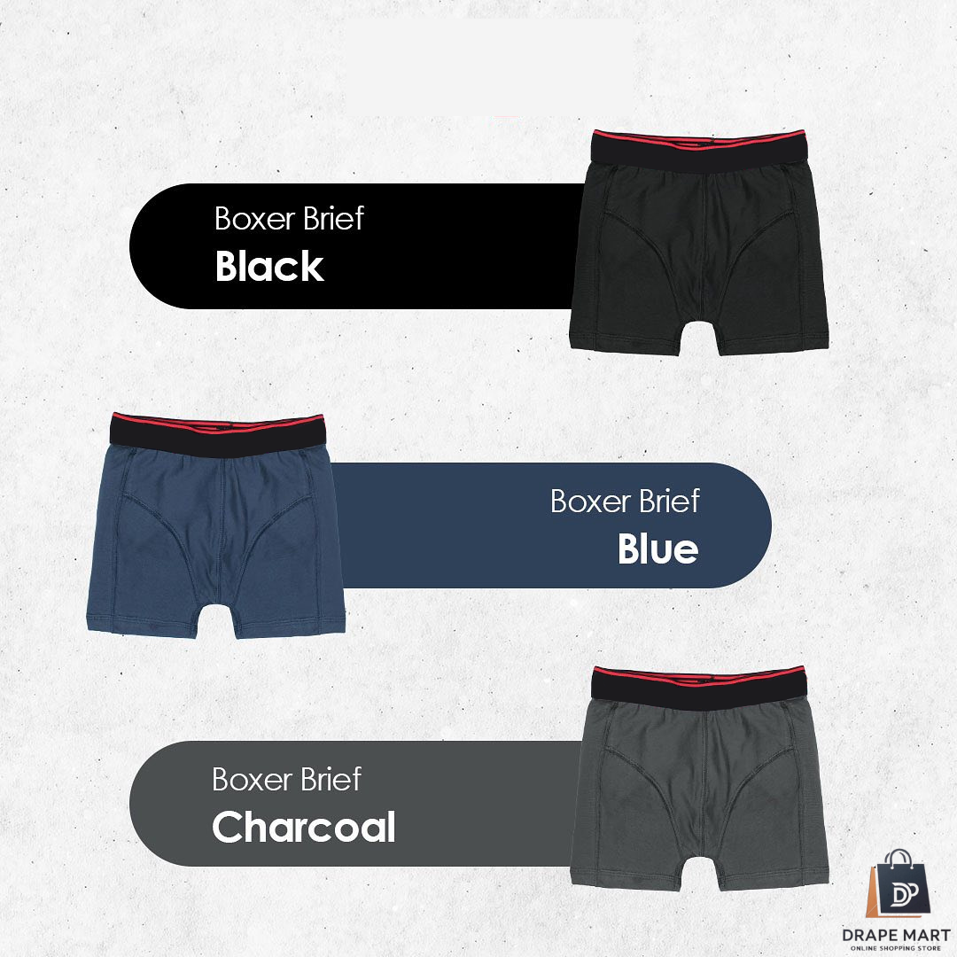 Boxer Trunks for Men & Boys – Pack of 1 or 3 – Random Colors – M to XL