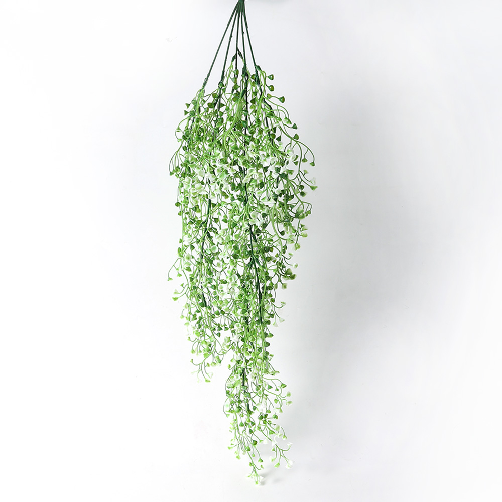 1Pc 82Cm Artificial Orchid Flowers Rattan String Vine Green Leaves For