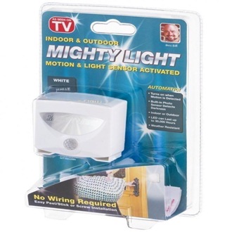 Mighty Light Indoor & Outdoor Motion & Sensor Activated - White