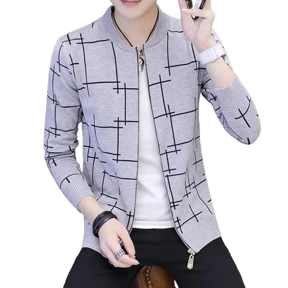 James Bond White Lining Blue Jacket - Stylish and Premium Quality Outerwear for Men - Ideal for a Fashionable Look