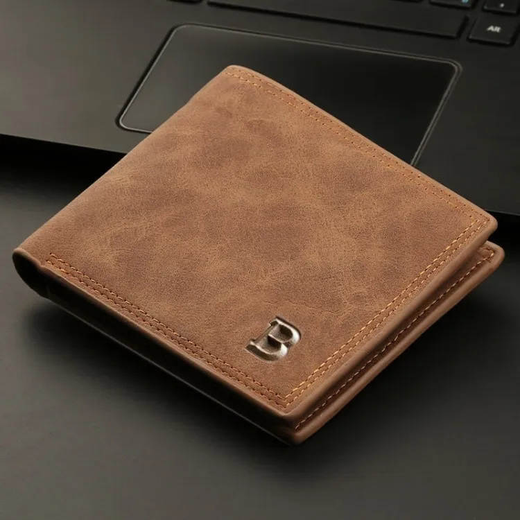 Luxury Genuine Leather Men's Wallet with Coin Pocket Zipper Style5