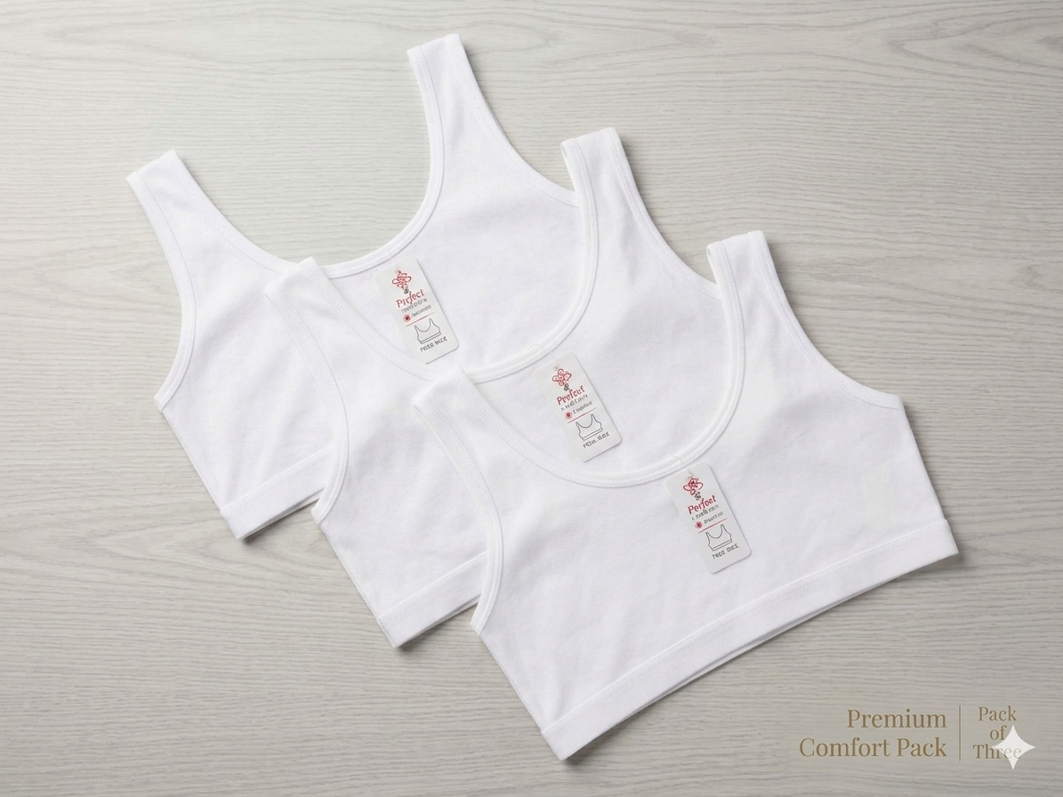 Pack of 3 White