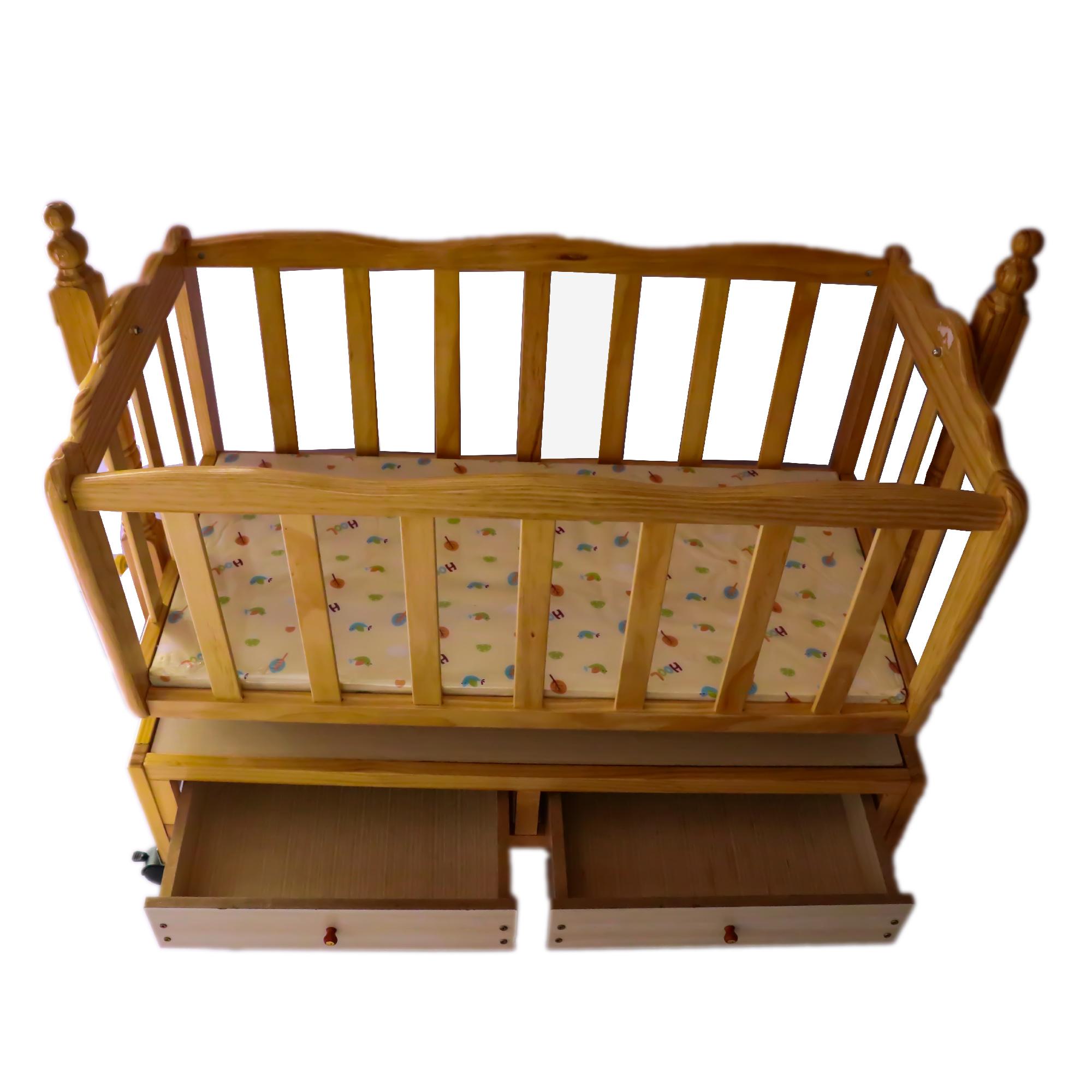 baby wooden swing bed