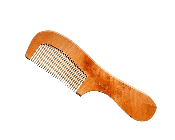 Pack of 3 Pieces Handmade Neem Wooden Comb (Lakdi ka Kangha) Anti Dandruff Comb Specially Beard | Wide Tooth Comb  For Women & Men Hair Growth.