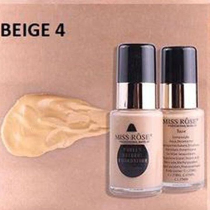 Miss R Waterproof Moisturizing Oil Free Full Coverage Deep Whitener Liquid Foundation 30Ml All Colour available