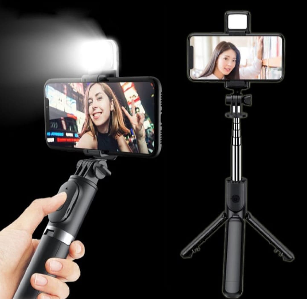 Tiktok, sketch and Art drawing, and YouTube videos creator Compatible Compact Lightweight Mobile Smart Phone Tripod Stand - Black