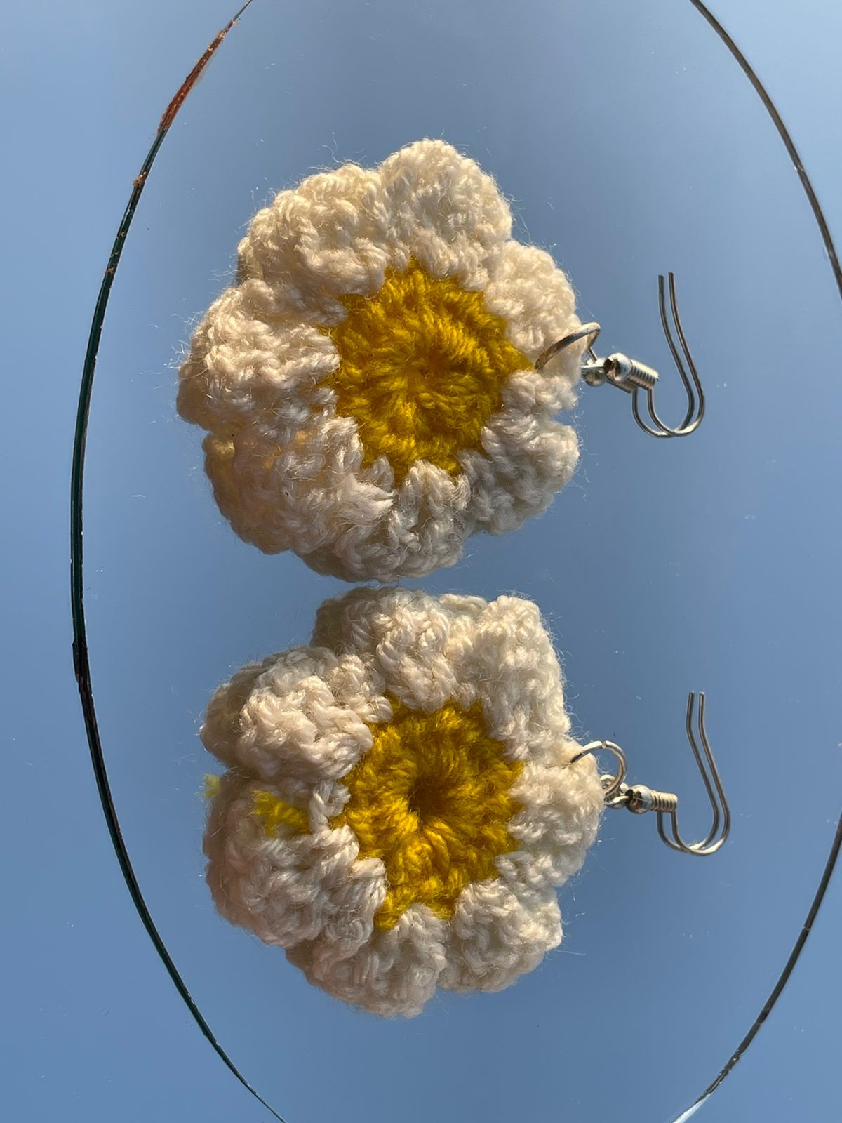 Wool Ear Rings Hand made