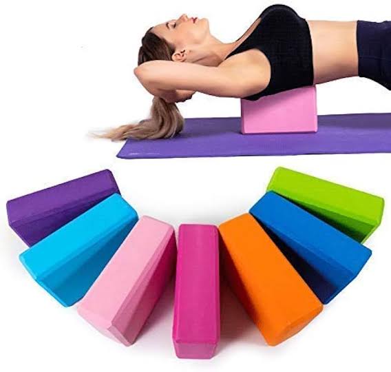 1/Pcs Yoga Block Eva foam Yoga Brick Sports Fitness Workout Pilates Brick for Exercise, Yoga, Meditation, Home Gym Workout Exercise Tool Stretching aid for Body Fitness