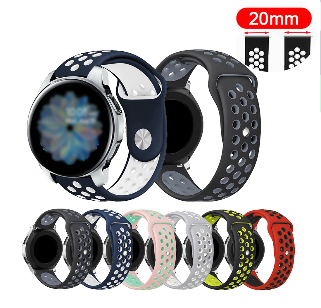 20mm Silicone Sports Band by Kaliber for Haylou RS4 Plus , Samsung Galaxy watch 4 , Watch 5, Watch 6 Active Watch , mibro lite & other 20mm Lugs Size price in Pakistan