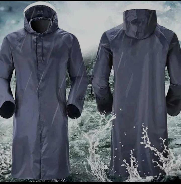New Fashion Waterproof Raincoat Barsati Men Women Adults Outdoor Long Rain Coat Hooded Coats For Travel Climbing Cycling with Cap & Zip