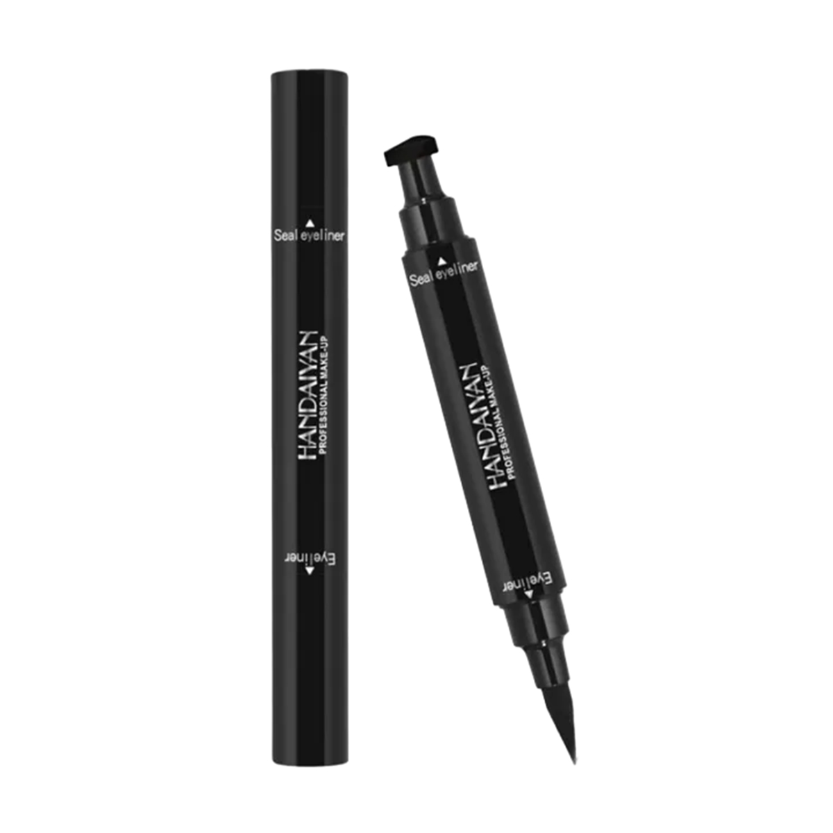 2 in 1 Eyeliner Stamp - Stamp Eyeliner Pen - Stamp liner - Heart Stamp Shape Eyeliners - Black Eye liner Pen Makeup Cosmeticsquid Eyeliner Pen with cStamp Tattoo Make up Shape