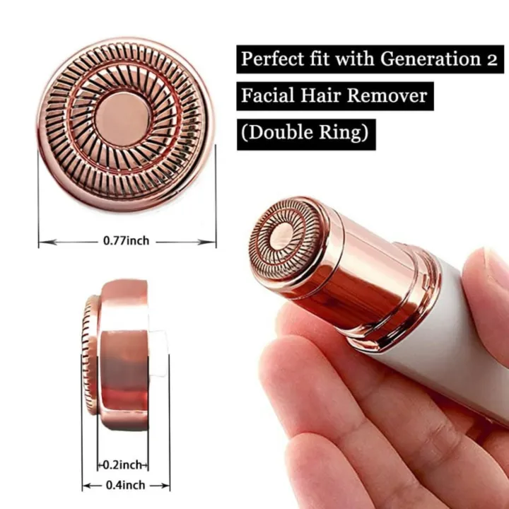 Rechargeable Facial Hair Remover for Women | Painless Electric Face Shaver with LED Light | Ladies Hair Removal Machine for Upper Lip, Chin, Eyebrow & Face