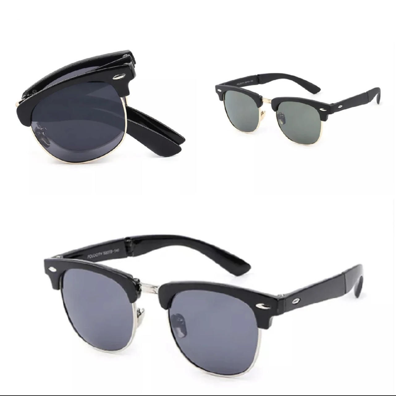 Eldorado Imported Folding Sunglasses for Men and women Stylish Unisex Fashion Sunglasses for Boys and Girls