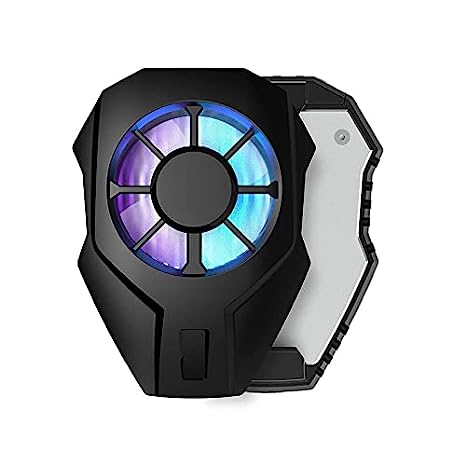 L01 Mobile Cooling Fan Game Phone Cooler System Plugin Silent Radiator RGB Lights | Adjustable Portable Heat Sink Semiconductor USB Phone Radiator Stand | Gamepad Trigger Controller Holder | Cooling Fan For PUBG FREEFIRE