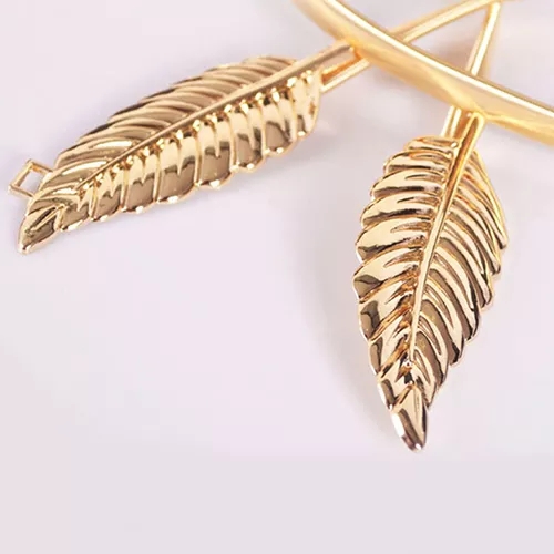 2022 New Leaf Shape Belts For Girl Women's Belt Gold Silver Leaf Elastic Metal Stretch High Waist Band Dress Cummerbund Wedding