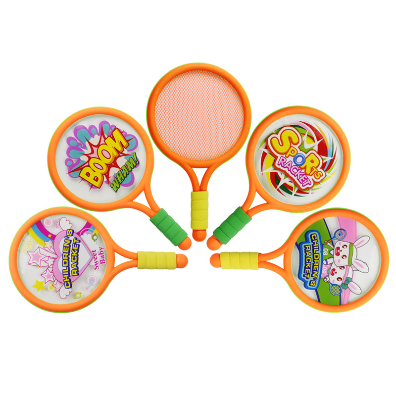 1Set Plastic Children Tennis Badminton Toys Outdoor Indoor Sports