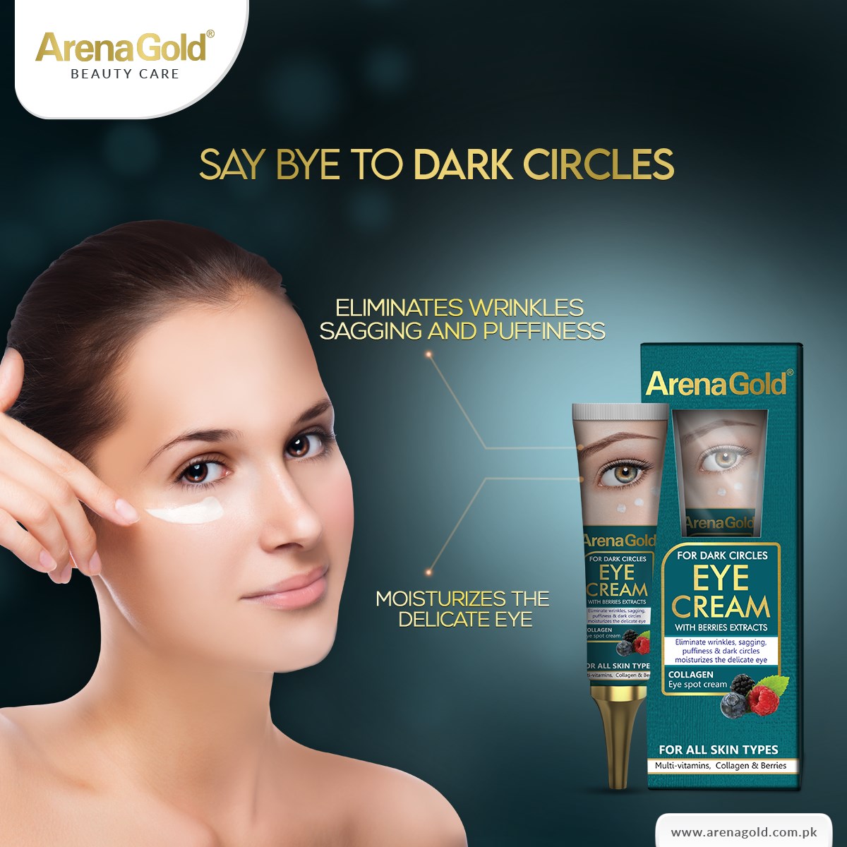 Arena Gold Eye Cream for Dark Circle