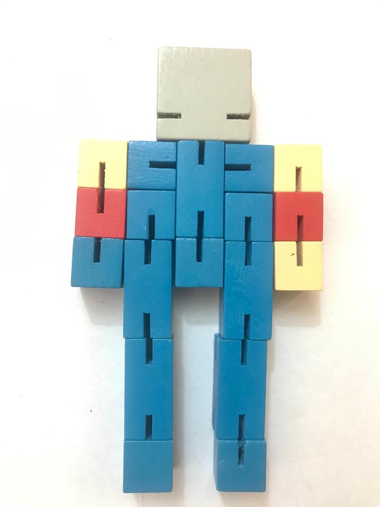 Wooden Puzzle Robot for Kids, Brain Teaserr