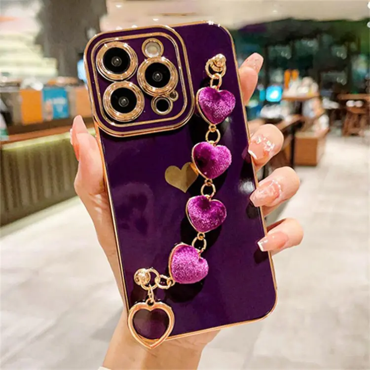 Bracelet Wrist Chain Soft Phone Case For Iphone 14 Pro Max 13 11