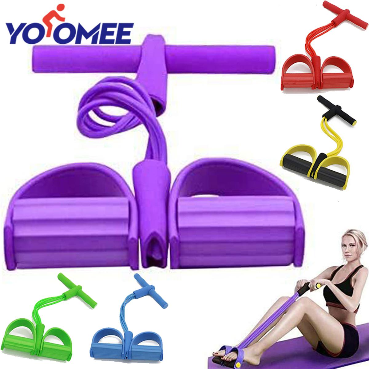 Yoomee Pedal Resistance Band Fitness Rally Foot Retractor Pedal Elastic Pedal  Puller Physical Therapy Strength Training Yoga Equipment