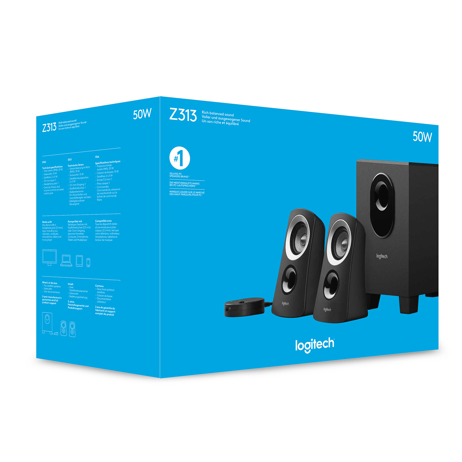Logitech Z313 Computer Speaker System with Subwoofer