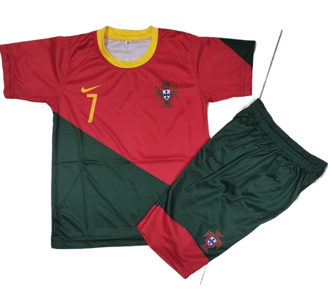 RONALDO PURTGAL SOCCER FOOT BALL KIT FOR KID