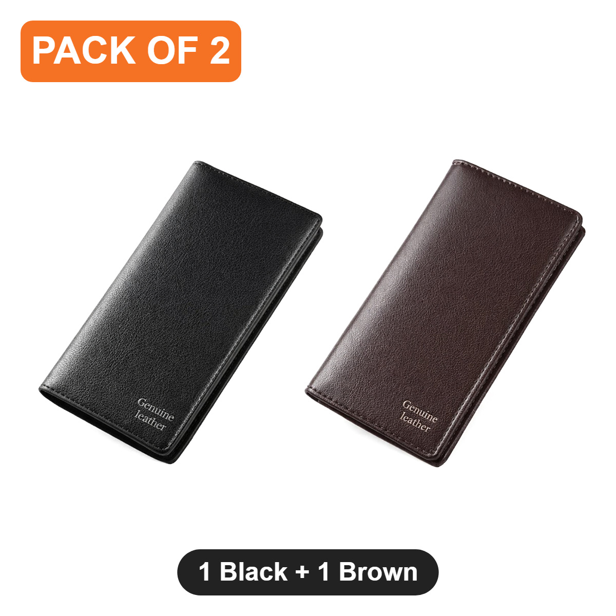 Premium Slim & Lightweight Long Wallet for Men | Stylish PU Leather Wallet with Multiple Card Slots | Durable Business Wallet for Men | Kangaroo Wallet