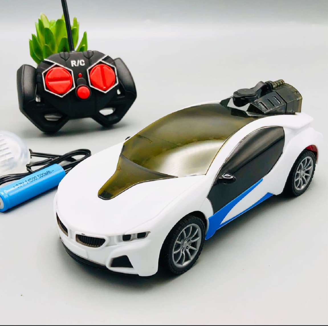 3D Famous Smoke Remote Control Car RC vehicle Kids learning