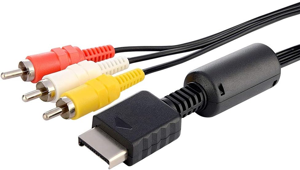 AV Cable for PS2 & PS3 – RCA Audio Video Cord for Sony PlayStation