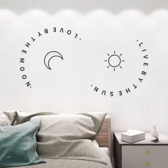 Line Drawing Decor Wall Sticker Home Room Diy Decor Simple Style Removable Mural