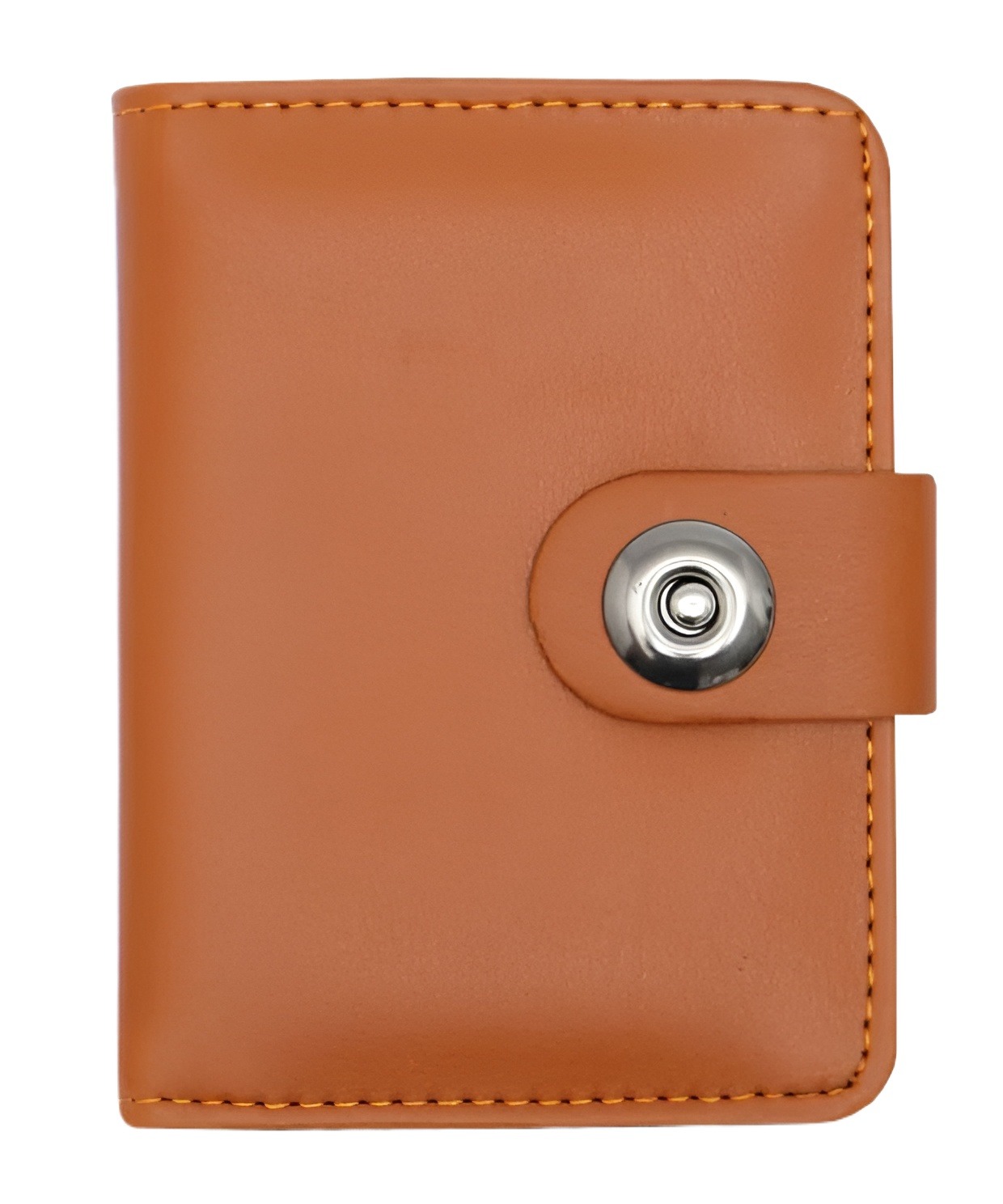 Genuine Leather Slim Bifold Wallet for Men - 5-Card Holder with Magnetic Closure