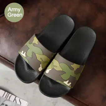 camouflage slippers