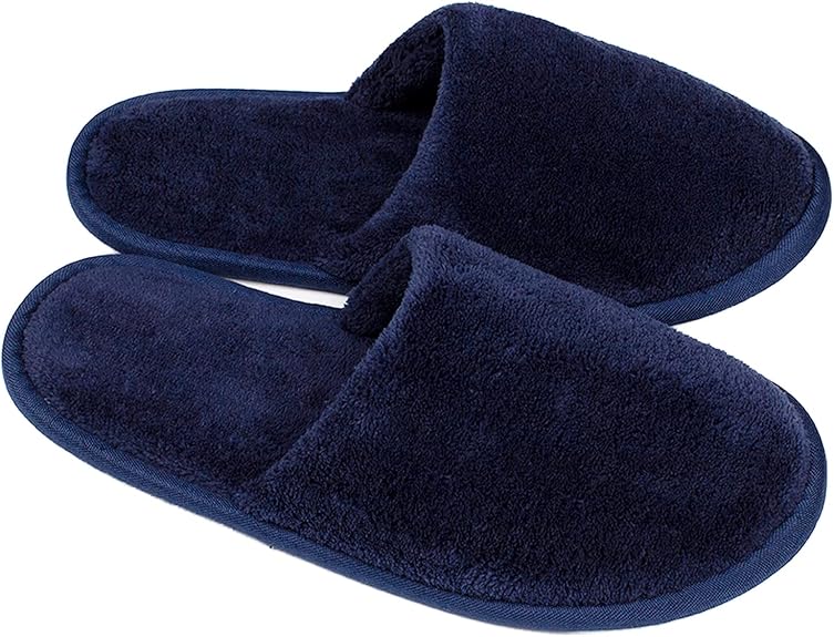 Premium Anti-Slip Cotton Slippers for Men and Women – Soft, Cozy Indoor Spa Slippers in Multi-Color