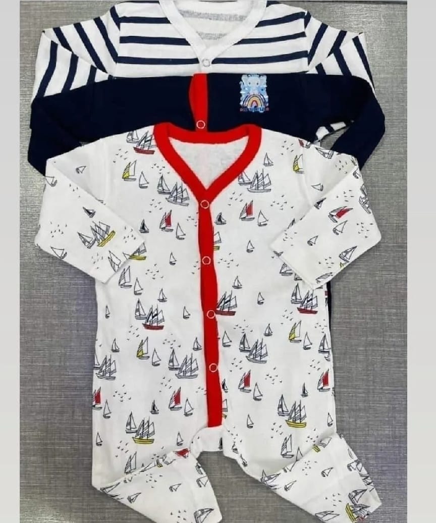 3 Piece Set Baby Rompers for Spring & Autumn Newborn Baby Clothing Summer and Winter  Soft & Cozy Rompers for Boys & Girls