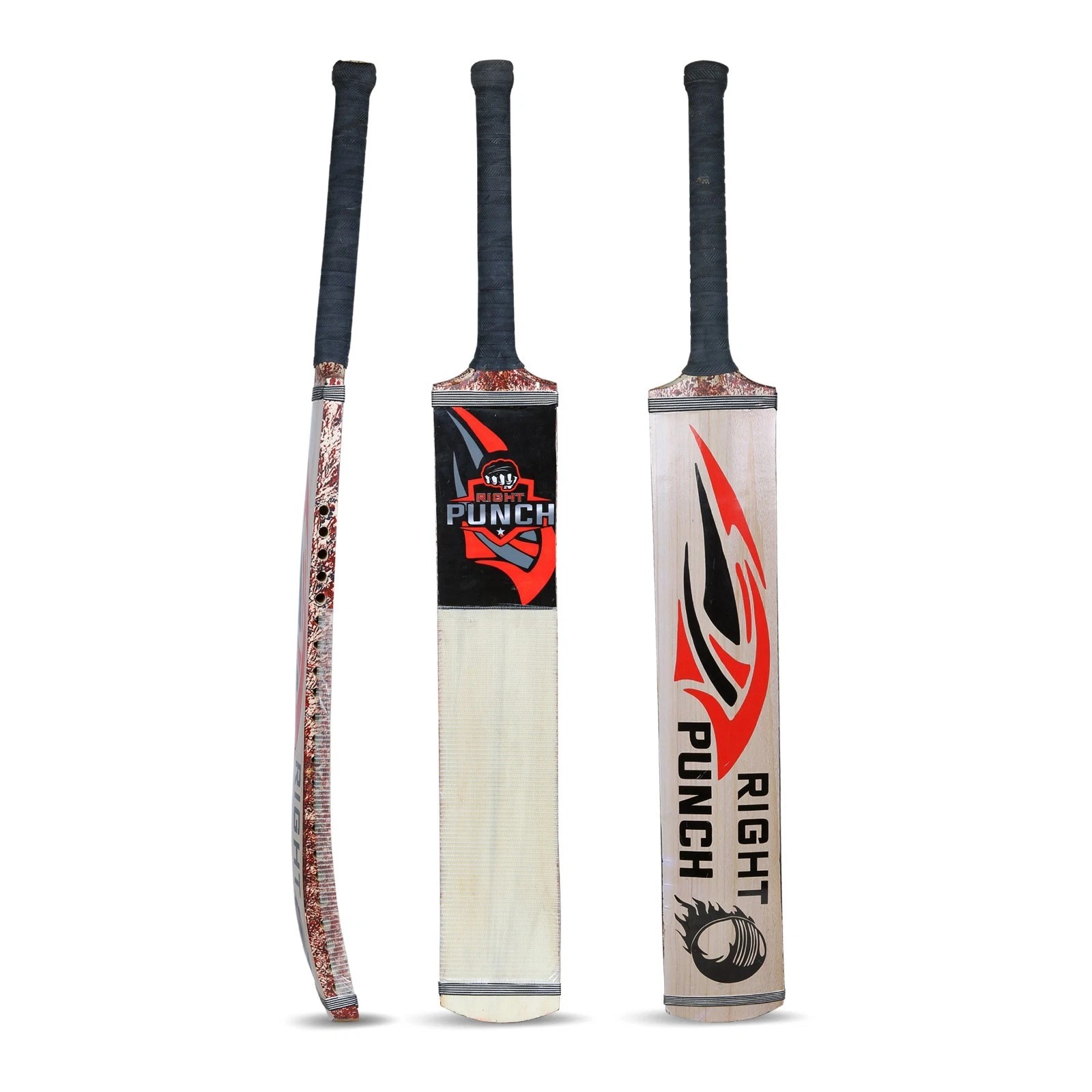 Sialkot Tape Ball Cricket Bat | Large Size Wooden Bat for Boys, Youth & Men | Cricket Bat with Comfortable Grip | Power Hitting Bat for Tape Ball, Street Cricket, Practice, School, Club, Ground, Training & Outdoor Cricket Games