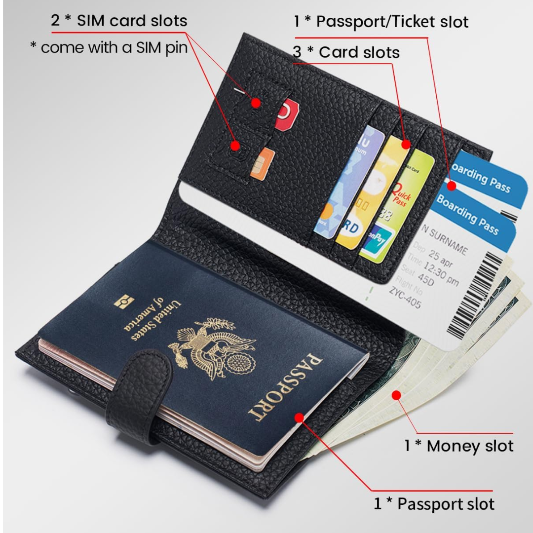 LEATHER PAKISTAN PASSPORT HOLDER WITH CARD HOLDER  Card Holder Case - PASSPORT COVER