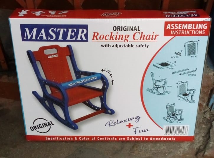 Baby Rocking Plastic Chair for Kids, Rocker and Bouncer with Backrest (For 1-5 Year Kids)  (Red)