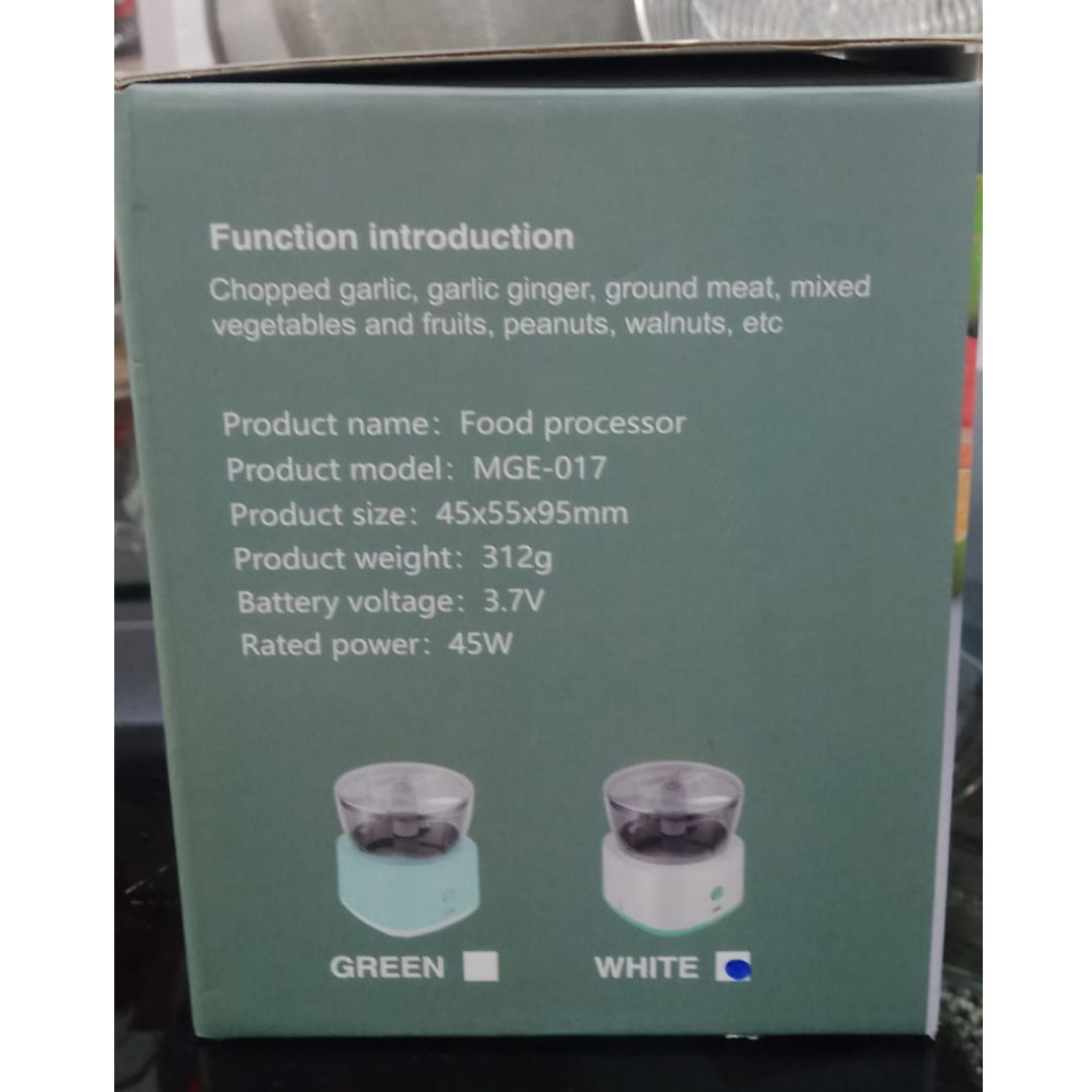 Food Processor Portable Mixer Grinder Multicolor